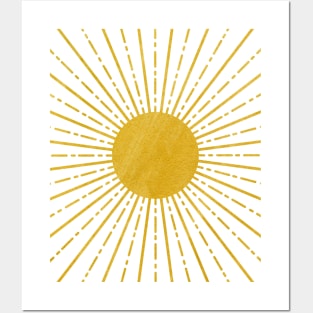 Boho Sun Sunburst Posters and Art